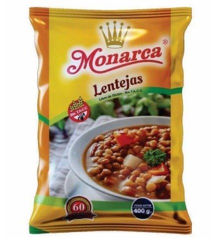 LENTEJAS MONARCA 10 X 400 GR.